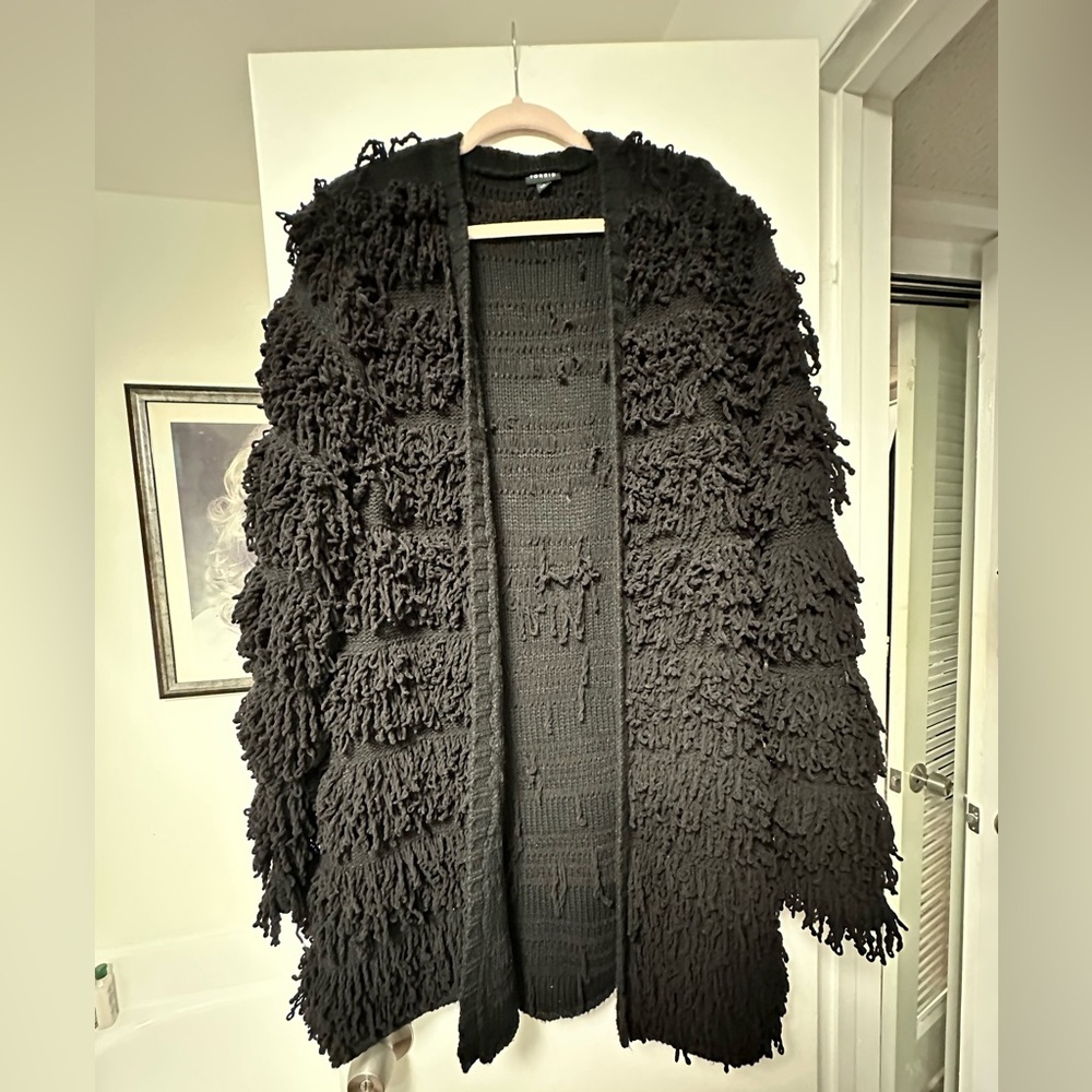 Torrid Women’s Black Textured Women's Cardigan Shacket, Size 2x